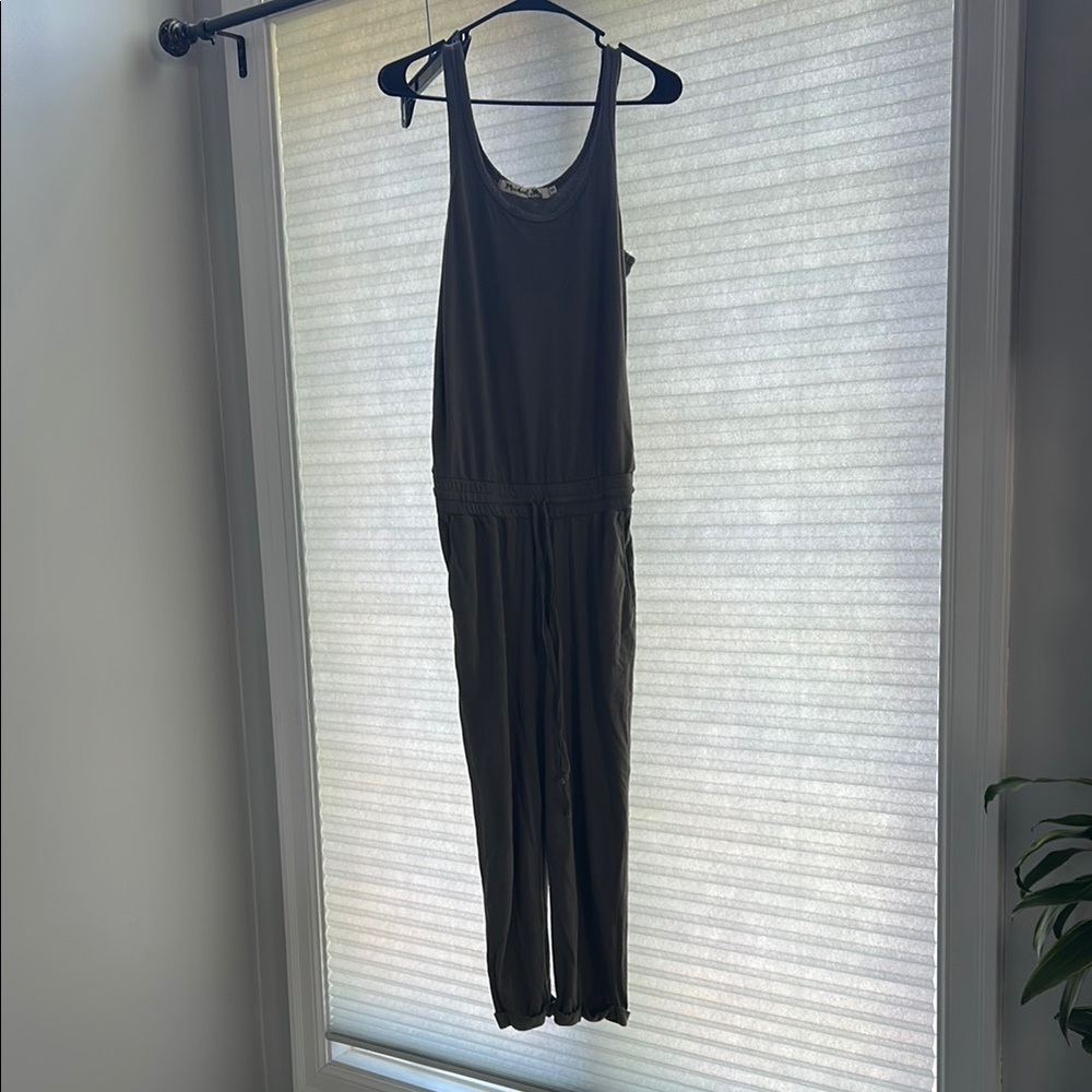 Michael Stars Black Sleeveless Jumpsuit with Wide Leg Pants